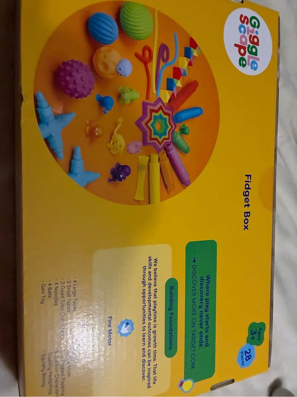 Gigglescape Fidget Box Multicolored Fidget Spinners Plastic & Silicone
